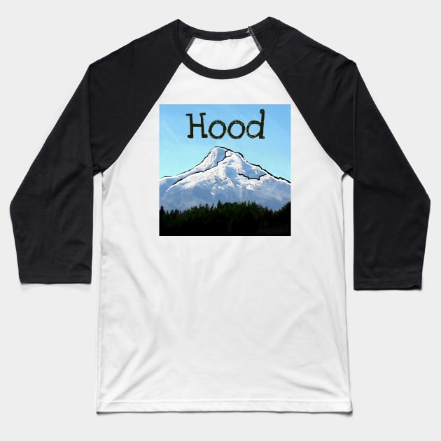 Mt. Hood, Oregon Baseball T-Shirt by HollandArtz
